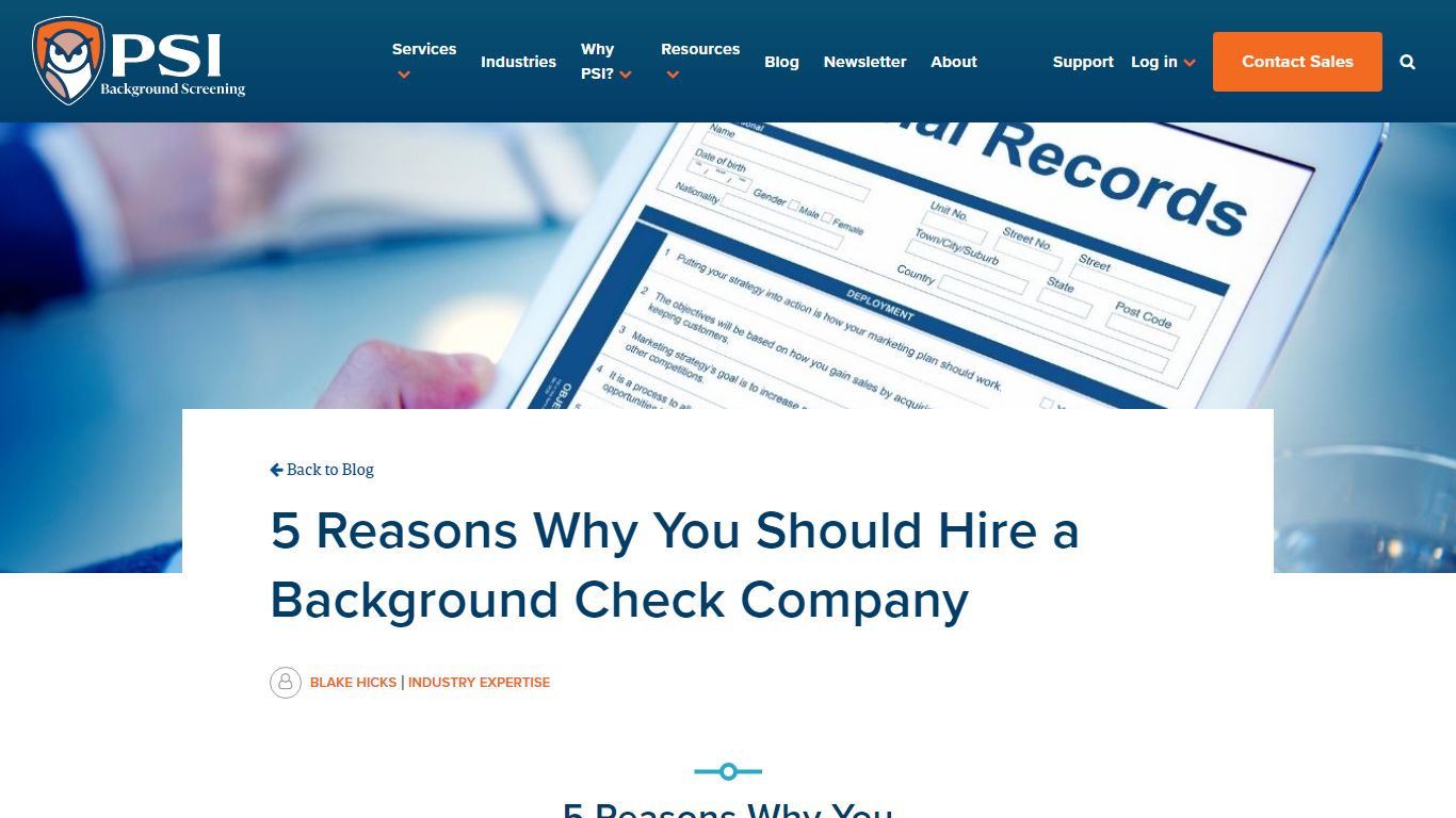 5 Reasons Why You Should Hire a Background Check Company